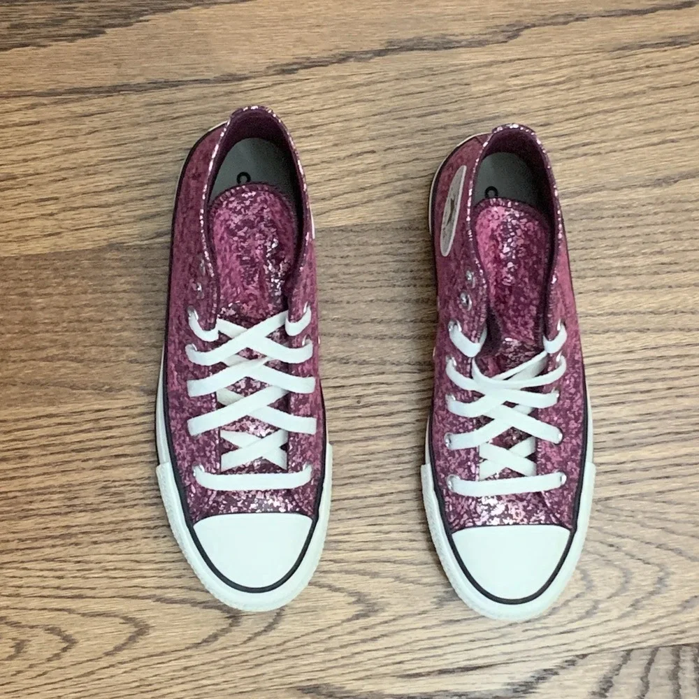 Converse Chuck Taylor Orchid Abyss Glitter Women's All Star Hi Shoes Size 6.5